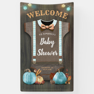 Een kleine pompoen BABY SHOWER Baby Boy Banner