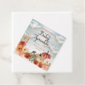 Een kleine pompoen | Floral Girl Baby Spinkle Bedankjes Labels (In situ)