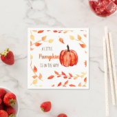 Een kleine pompoen is onderweg naar het Herfst Bab Servet (Insitu)