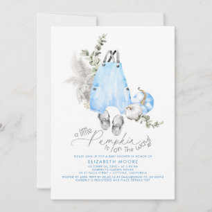 Een kleine pompoen is onderweg, padvinder Baby sho Kaart