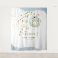 Een Kleine Pompoen Jongen Baby Shower Achtergrond