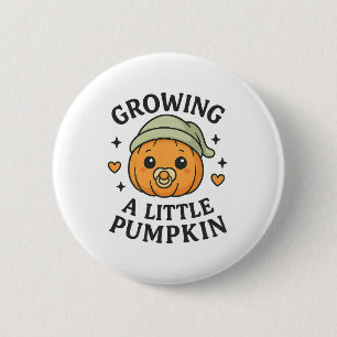 Een Kleine Pompoen Kweken Herfst Zwangerschapsaank Ronde Button 5,7 Cm