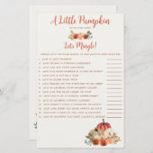 Een kleine pompoen op weg naar het Mingle Game (Voorkant / Achterkant)