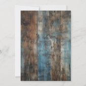 Een kleine pompoen Rustic Baby shower uitnodiging (Achterkant)