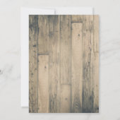 Een kleine pompoen Rustic Baby shower uitnodiging (Achterkant)