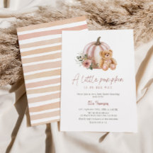 Een kleine pompoen Vintage Floral Pumpkin Teddy Be