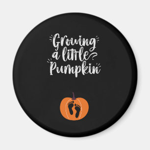 Een kleine Pompoen Zwangerschap Halloween Baby opv Magneet