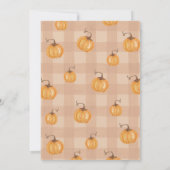 Een kleine pompoenHerfst Baby shower | Genderneutr Kaart (Achterkant)