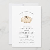 Een kleine pompoenherfst Herfst Baby shower Kaart (Voorkant)