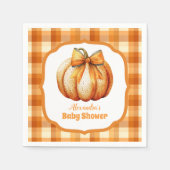 Een kleine pompoenherfst Herfst Baby shower Servet (Voorkant)