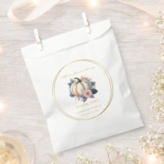 Een kleine pompoenherfst Herfst Floral Baby shower Bedankzakje