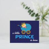 Een kleine prins is geboren Briefkaart (Staand voorkant)