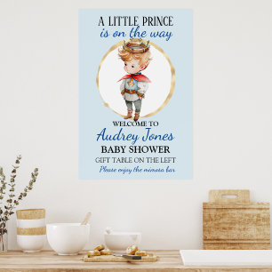 Een Kleine Prins Is Op Komst Baby Shower Poster
