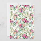 Een kleine prinses Floral Kaart (Achterkant)