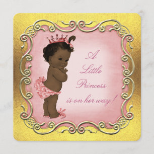 Een kleine prinses is op haar weg Etnisch Baby sho Kaart
