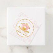 Een kleine prinses is op weg uitnodiging bedankjes labels (In situ)