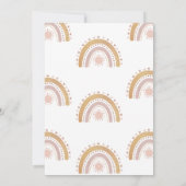Een kleine Ray Sunshine Boho Rainbow-Baby shower Kaart (Achterkant)
