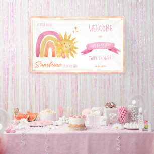 Een kleine Ray Sunshine Girl Baby shower Banner
