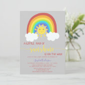 Een kleine Ray van het Baby shower van de zonnereg Kaart (Staand voorkant)