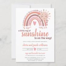 Een kleine Ray van Sunshine Boho Baby shower