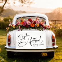 Een kleine Retro gewoon gehuwde autobanner