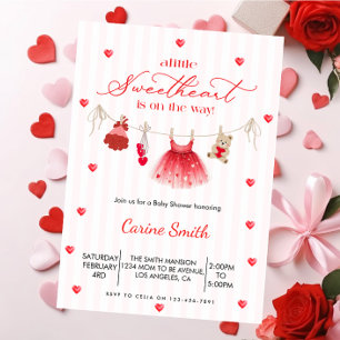 Een kleine schat meisje baby shower kaart