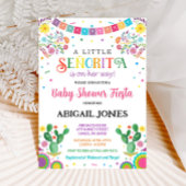 Een kleine senorita baby shower-uitnodiging kaart