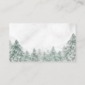 Een kleine Snowflake Grey Baby shower Enclosure Ca Informatiekaartje (Achterkant)