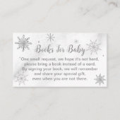 Een kleine Snowflake Grey Baby shower Enclosure Ca Informatiekaartje (Voorkant)