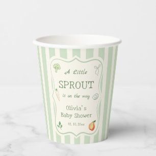 Een Kleine Spruit Baby Shower  Papieren Bekers