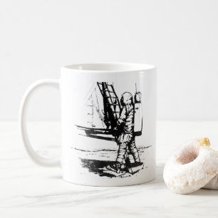 Eén kleine stapje Apollo 11-bewegend landing Koffiemok