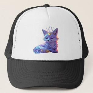 Een kleine Star Whisper Moonlit Fox die vredig sla Trucker Pet