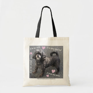Een kleine stommeling, een stuitende hond tote bag