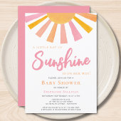 Een kleine straal van Sunshine Girl's Baby shower Kaart