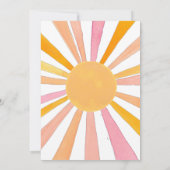 Een kleine straal van Sunshine Girl's Baby shower Kaart (Achterkant)