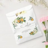 Een kleine stropdas is op weg naar een Oranje plei Bedankzakje (Gezegeld)