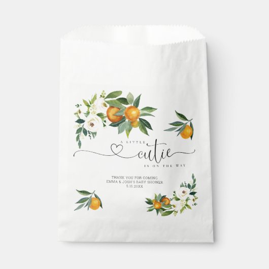 Een kleine stropdas is op weg naar een Oranje plei Bedankzakje (Voorkant)