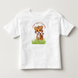 Een kleine tijger in opleiding kinder shirts