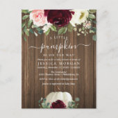 Een kleine uitnodiging voor een Baby shower met po (Voorkant)