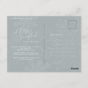 Een kleine uitnodiging voor een sneeuwvlok baby sh