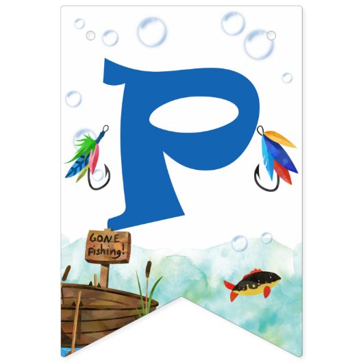 Een kleine visser die op zondag Vist Vlaggetjes (Derde vlag)