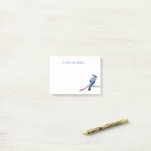 Een kleine vogel vertelde me post-it® notes (Op bureau)