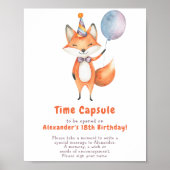 Een kleine vos-tijdscapsule 1e verjaardag Poster (Voorkant)