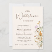 Een kleine Wildbloem Genderneutrale koppels Shower Kaart (Voorkant)