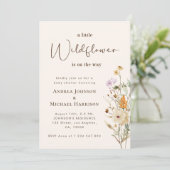 Een kleine Wildbloem Genderneutrale koppels Shower Kaart (Staand voorkant)