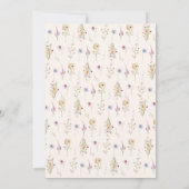 Een kleine Wildbloem Genderneutrale koppels Shower Kaart (Achterkant)