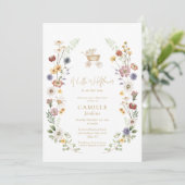 Een kleine wilde bloem kaart (Staand voorkant)