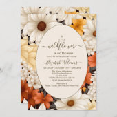 Een Kleine Wilde Bloem Meisje Baby Shower Kaart (Voorkant / Achterkant)