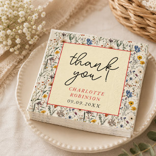 Een Kleine Wilde Bloem Meisje Baby Shower Servet