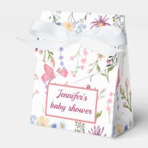 Een kleine wildflower baby meisje douche